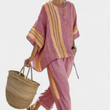 Norma | Completo boho color lavanda
