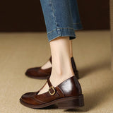 Agnese | Scarpe Mary Jane con cinturino a T