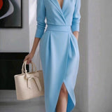 Emilia | Abito midi drappeggiato elegante