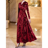 Maddalena | Abito in jacquard a fiori