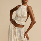 Erminia | Set con top a spalline e gonna