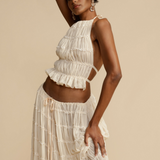 Erminia | Set con top a spalline e gonna