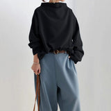 Nora | Top casual con collo alto
