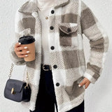 Ginevra | Giacca in pile a righe elegante