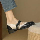 Mirella | Mary Jane in pelle stile brogue