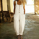 Angelica | Salopette vintage in morbido cotone effetto denim