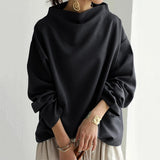 Nora | Top casual con collo alto