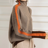 Fiorenza | Maglione a collo alto con motivo chevron