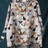 Miriam | Blusa con stampa di chihuahua