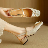 Gemma | Décolleté slingback con fiore