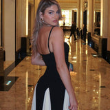 Bianca | Abito lungo in stile tropicale