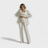 Valeria | Completo elegante in tre pezzi con giacca, top e pantaloni