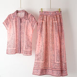 Diana | Completo boho stampato in due pezzi