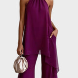 Viola | Completo elegante con top all'americana e pantaloni