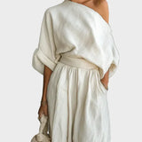 Mila | Completo due pezzi con top a spalle scoperte