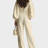 Selena | Completo a coste con pantaloni ampi