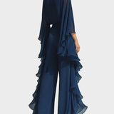 Vittoria | Completo elegante in chiffon con volant