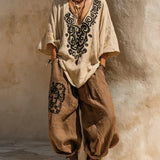 Vanna | Completo tre pezzi in stile boho con stampa artistica