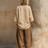 Vanna | Completo tre pezzi in stile boho con stampa artistica