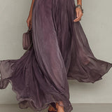 Katia | Abito lungo in chiffon in stile vintage