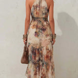 Bruna | Abito midi floreale in stile vintage romantico