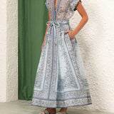 Diana | Completo boho stampato in due pezzi