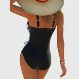 Rebecca | Costume da bagno elasticizzato con dettaglio incrociato