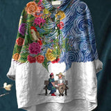 Pia | Blusa casual artistica