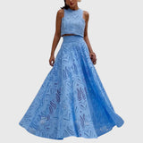 Lidia | Set elegante con top corto e gonna
