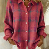 Delia | Giacca-camicia a quadri con bottoni