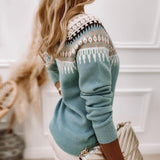 Carmela | Maglione con motivo norvegese