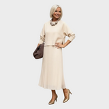 Miriam | Completo due pezzi con blusa e abito senza maniche