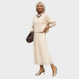 Miriam | Completo due pezzi con blusa e abito senza maniche
