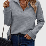 Nora | Maglione elegante con mezza zip