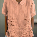 Viviana | Camicia ricamata a fiori