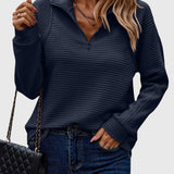 Nora | Maglione elegante con mezza zip