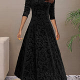 Nadia | Abito elegante in velluto per le feste