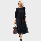 Miriam | Completo due pezzi con blusa e abito senza maniche