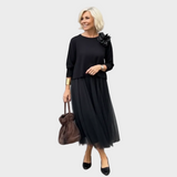 Miriam | Completo due pezzi con blusa e abito senza maniche