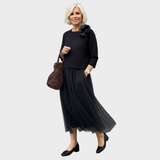 Miriam | Completo due pezzi con blusa e abito senza maniche