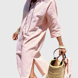 Simonetta | Abito a righe classico