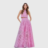 Lidia | Set elegante con top corto e gonna
