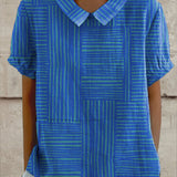 Graziella | Camicia a righe geometriche
