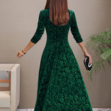 Nadia | Abito elegante in velluto per le feste