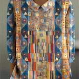 Samuela | Blusa patchwork dal fascino vintage