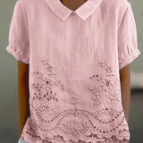 Viviana | Camicia ricamata a fiori