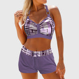 Erica | Bikini a vita alta a righe