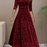 Nadia | Abito elegante in velluto per le feste