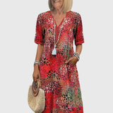 Sofia | Abito midi elegante a fiori
