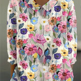 Katia | Blusa a fantasia floreale vivace